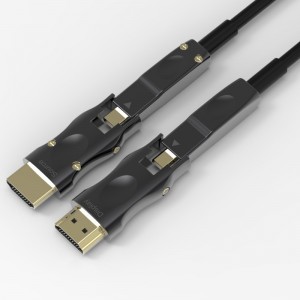 Detachable Connector YUV 4:4:4 18.2 Gbps Cable 3D 4k 60HZ Hdmi Fiber Optic Cable