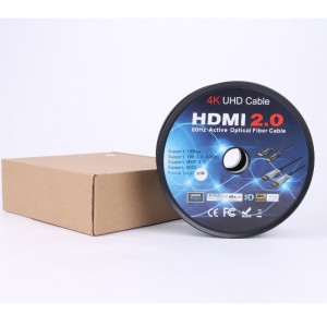 ARC function Fiber HDMI CABLE(Optical Fiber Transmission), Optoelectronic Hybrid; Metal Shell,4K