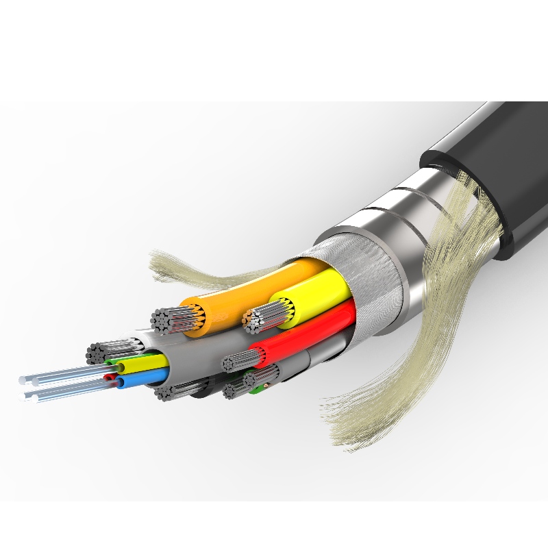 Armored HDMI active optical cable with 4K@60hz 18G 3D good for threading pipe